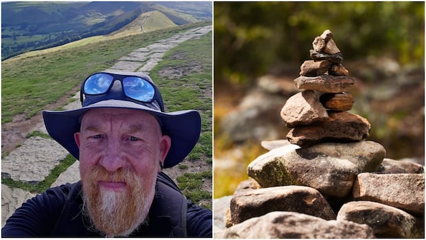 This hiker kicks over people’s picturesque stone stacks. But he’s got a good reason